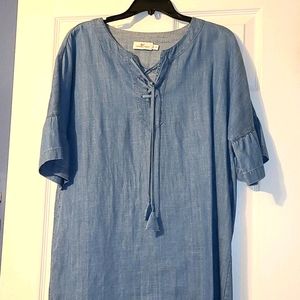 Vineyards Vine Chambray Dress